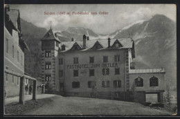 Cartolina Sulden, Post-Hotel Zum Ortler  - Autres & Non Classés