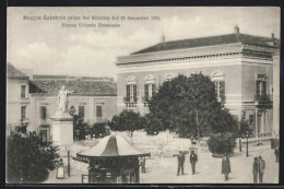 Cartolina Reggio Calabria, Prima Del Disastro Del 28 Decembre 1908 Piazza Vittoria Emanuele  - Reggio Calabria