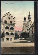 Cartolina Brixen, Domplatz Mit Domkirche  - Andere & Zonder Classificatie