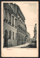 Cartolina Vicenza, Palazzo Lampertico Mit Strasse  - Vicenza