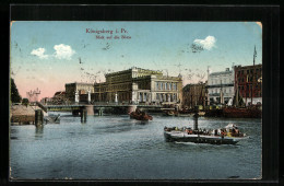AK Königsberg, Dampfer Vor Der Börse  - Ostpreussen