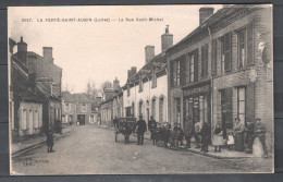 La Ferté-Saint-Aubin - Loiret - Rue Saint-Michel - Commerce Cycles Et Automobiles - Attelage âne - La Ferte Saint Aubin