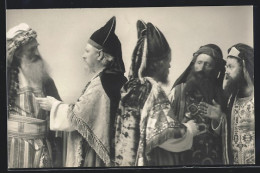 AK Oberammergau, Passionsspiel 1910, Männliche Darsteller In Kostümen  - Autres & Non Classés