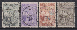 Belgique: COB N° 377/80: Oblitéré(s). 1 Dent Un Peu Courte - Used Stamps