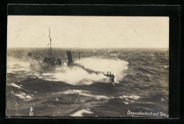 AK Depeschenboot Auf See  - Guerre