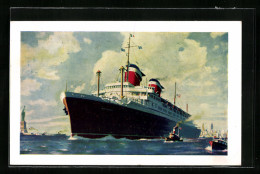 AK Passagierschiff Dampfer SS America In Fahrt  - Steamers