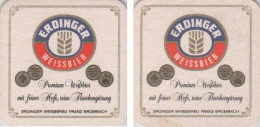 5002307 Bierdeckel Quadratisch - Erdinger - Weißbier Premium - Sotto-boccale