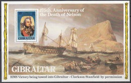 GIBRALTAR  Block 7, Postfrisch **, 175. Todestag Von Lord Horatio Nelson, 1980 - Gibraltar