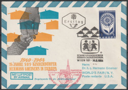 Österreich: 1964, FDC LuPo Fernbrief In EF, Mi. Nr. 1173, 3 S. Europa,   ESoStpl. WIEN 101 - 1964