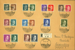 Allemagne 1941 - (Occupation Allemagne à Luxembourg) - Timbres Oblitérés. Mi Nr.: 781/798 Sur FDC. RARE¡.. (EB) AR-02973 - Oblitérés