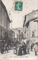 CPA 69 THIZY  Grand'Rue Jour De Marché - Thizy
