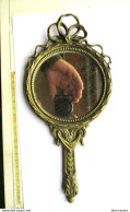 Lade 24 -25-10- Miroir à Main En Bronze Ou En Cuivre - Bronzen Of Koperen Handspiegel - 428 Gram - Spiegel