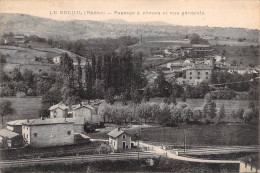 LE BREUIL (Rhône) - Passage à Niveau Et Vue Générale - Autres & Non Classés
