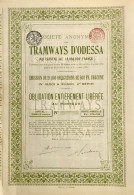 4. Serie - 1880 - Societe Anonyme Des Tramways D'Odessa - Avec Coupons - Bahnwesen & Tramways