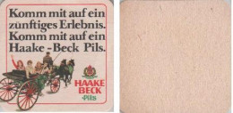 5001690 Bierdeckel Quadratisch - Haake Beck - Komm Mit - Beer Mats