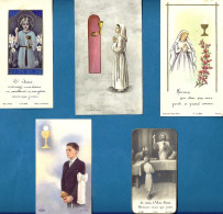 *Lot De 13 Images  Religieuses - Souvenir De Communion Solennelle - Santini