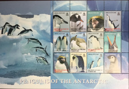 British Antarctic Territory BAT 2008 Penguins Birds Sheetlet MNH - Sonstige & Ohne Zuordnung