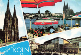 ALLEMAGNE - Koln - Dom - Rheinufer - Hauptbahnhof - Carte Postale - Köln