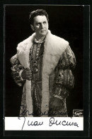 AK Opernsänger Juan Oncina Im Kostüm, Mit Original Autograph  - Opera