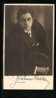 AK Opernsänger Richard Kubla Mit Hut Und Mantel, Mit Original Autograph  - Opera
