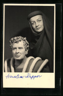 AK Opernsängerin Annelies Kupper Mit Partner, Original Autograph  - Opera