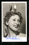 AK Opernsängerin Esther Rethy Als Prinzessin, Mit Original Autograph  - Oper