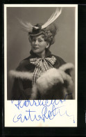 AK Opernsängerin Esther Rethy Mit Hütchen Und Muff, Original Autograph  - Oper