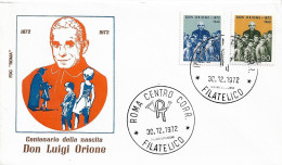 Fdc Roma : DON ORIONE (1972);Viaggiata: AF_Roma - FDC