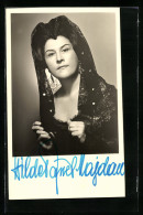 AK Opernsängerin Hilde Rössel-Majdan Mit Original Autograph  - Opera