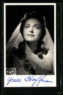 AK Opernsängerin Grace Hoffmann Auf Der Bühne, Mit Original Autograph  - Opera
