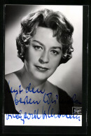 AK Opernsängerin Hildegard Hillebrecht Mit Gelocktem Haar, Mit Original Autograph  - Oper