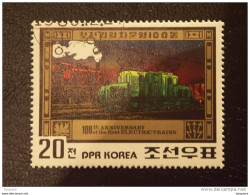 Noord Korea Corée Du Nord North Corea 1980 Locomotive A.E.G. Yv 1630B O - Trenes