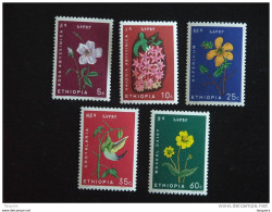 Ethiopie Ethiopia Athiopien Bloemen Fleurs Yv  440-444 MNH ** - Ethiopie