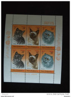 Nieuw-Zeeland Nouvelle-Zélande New Zealand  Katten Chats Yv BF 48 MNH ** - Blocs-feuillets