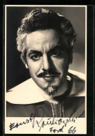AK Opernsänger Ernst Krukowski Im Kostüm, Mit Original Autograph  - Opera