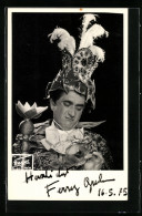 AK Opernsänger Ferry Gruber Im Kostüm Mit Krone, Mit Original Autograph  - Opera