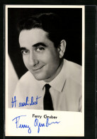 AK Opernsänger Ferry Gruber Im Weissen Hemd, Mit Original Autograph  - Opéra