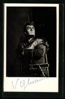AK Opernsänger Nicolai Ghiaurov Streng Im Kostüm, Mit Original Autograph  - Opéra