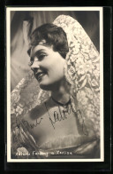 AK Opernsängerin Antonie Fahberg Als Zerlina, Mit Original Autograph  - Opéra