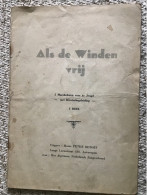 Als De Winden Vrij Huize Peter Benoit Marsliederen Nederlands Zangverbond - Partitions Musicales Anciennes