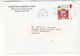Armoiries - Grande Bretagne - Lettre De 1987 - Oblit Bournemouth - - Enveloppes