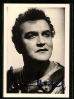AK Opernsänger Hans Hopf Im Kostüm, Mit Original Autograph  - Opera