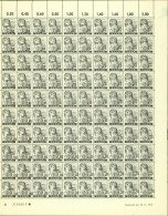 Allemagne 1947-SAAR- Timbres Neufs. Mi Nr.:226 II Yv.Nr.:216.Feuille De 100 Avec Coin Date: 10/11/1947 "B" (EB) AR-02976 - Ungebraucht