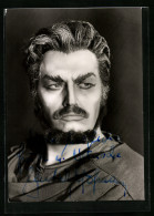 AK Opernsänger Hubert Hofmann In Wotan, Mit Original Autograph  - Oper