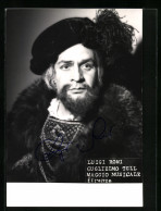 AK Opernsänger Luigi Roni In Guglielmo Tell, Mit Original Autograph  - Opera