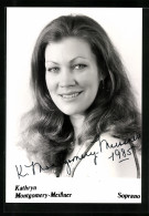 AK Opernsängerin Kathryn Montgomery-Meissner Am Lächeln, Mit Original Autograph  - Opera
