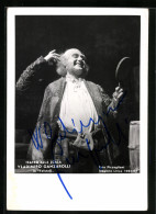 AK Opernsänger Vladimiro Ganzarolli In Falstaff, Mit Original Autograph  - Opera