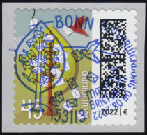 3713 Briefbaum 45 Cent Sk Aus 500er Mit UNGERADER Nummer, EV-O BONN - Rollenmarken