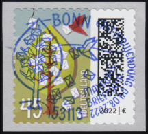 3713 Briefbaum 45 Cent Sk Aus 500er Mit GERADER Nummer, EV-O BONN - Rollenmarken