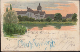 AK Gruss Von Der Insel Reichenau, SINGEN 14.5.1898 Nach EMMENDINGEN 15.5.98 - Altri & Non Classificati